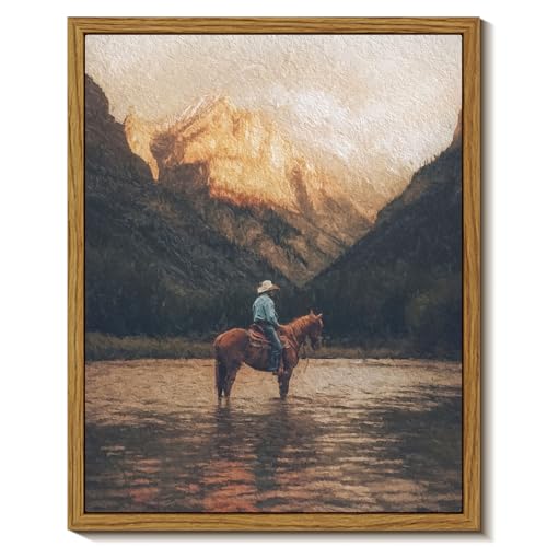 InSimSea Wall Art Framed Canvas for Living Room - Retro...