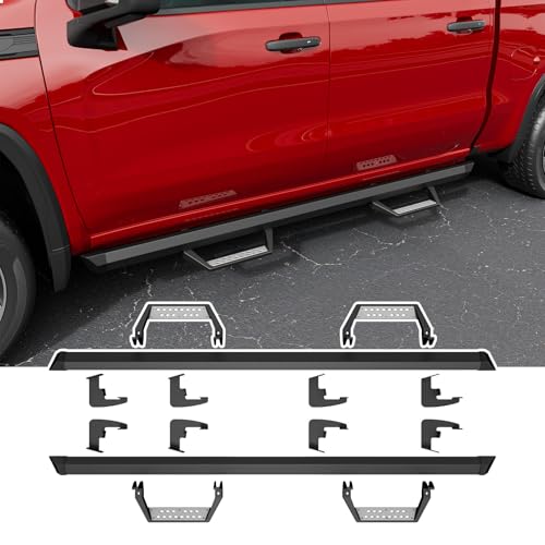 Estribos laterales aluminio compatibles Chevy Silverado miniatura 2