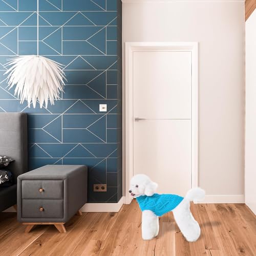 Image of BINGPET Dog Sweater for Small Dogs, Turtleneck Knitted Clothes