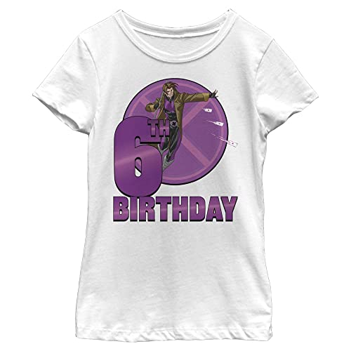 T-shirt Gambit 6 ans fille cadeau anniversaire Marvel blanc XL
