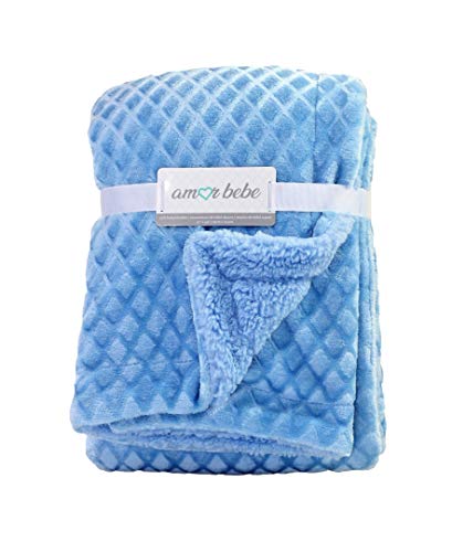Newborn 5 Piece Plush Baby Blanket and Receiving Blanket Gift Set, Boy or Girl2