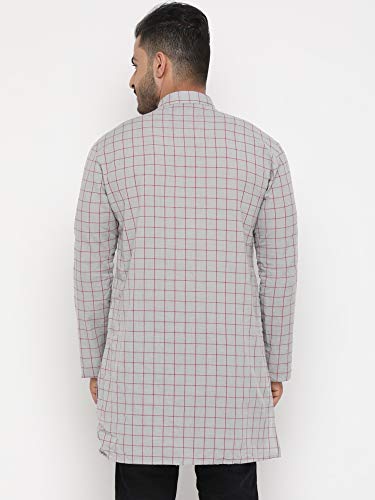 Image of SHOWOFF Men's Cotton Solid Regular Tunic Shirt