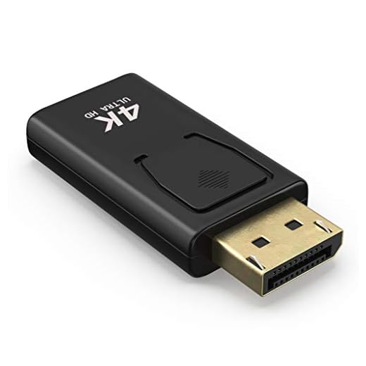 reconnect GmbH 4K DisplayPort till HDMI-adapter med ljudöverföring och maximal upplösning 2160P 4096 x 2160 HDMI displayportadapter lämplig för alla enheter DP HDMI med guldkontakter