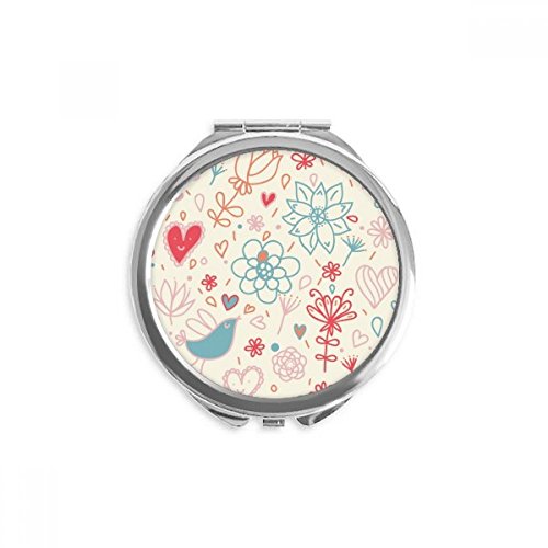 Miroir rond de poche pour retouches maquillage en voyage ou au bureau