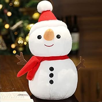 HUG n FEEL SOFT TOYS Long Soft Lovable hugable Cute Giant Life Size Teddy Bear. (New Soft Toys, Snowman 45cm)