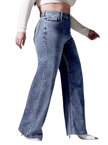 Image of Miss Chase A+ Women's Bootcut High Rise Regular-Length Stretchable Denim Shaping Jeans