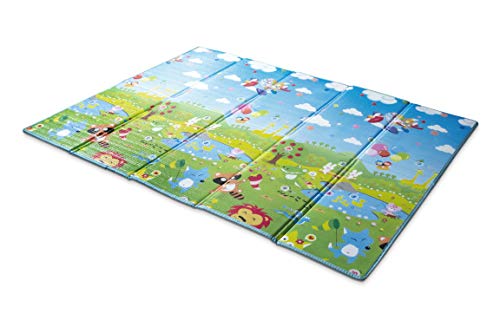 Tapete Colorido Festa ABC Dobrável, Ibimboo, Multicolorido, Grande