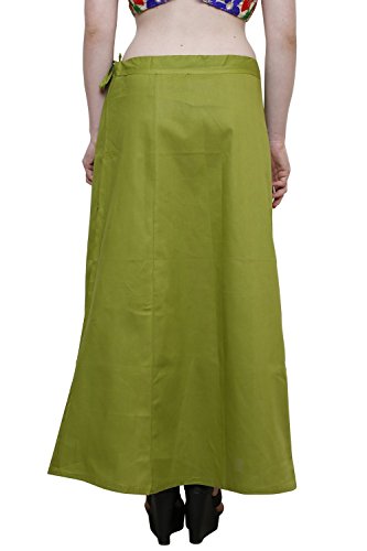 Image of Pistaa's combo of Women's Cotton Best Plain Solid Indian Readymade Inskirt Saree petticoats