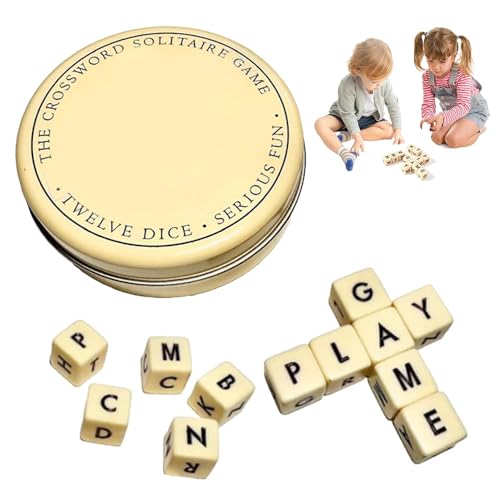 Jeu De Dés Alphabet Vicloon - Jeu De Mots Croisés Solitaire Pour Enfants 7+