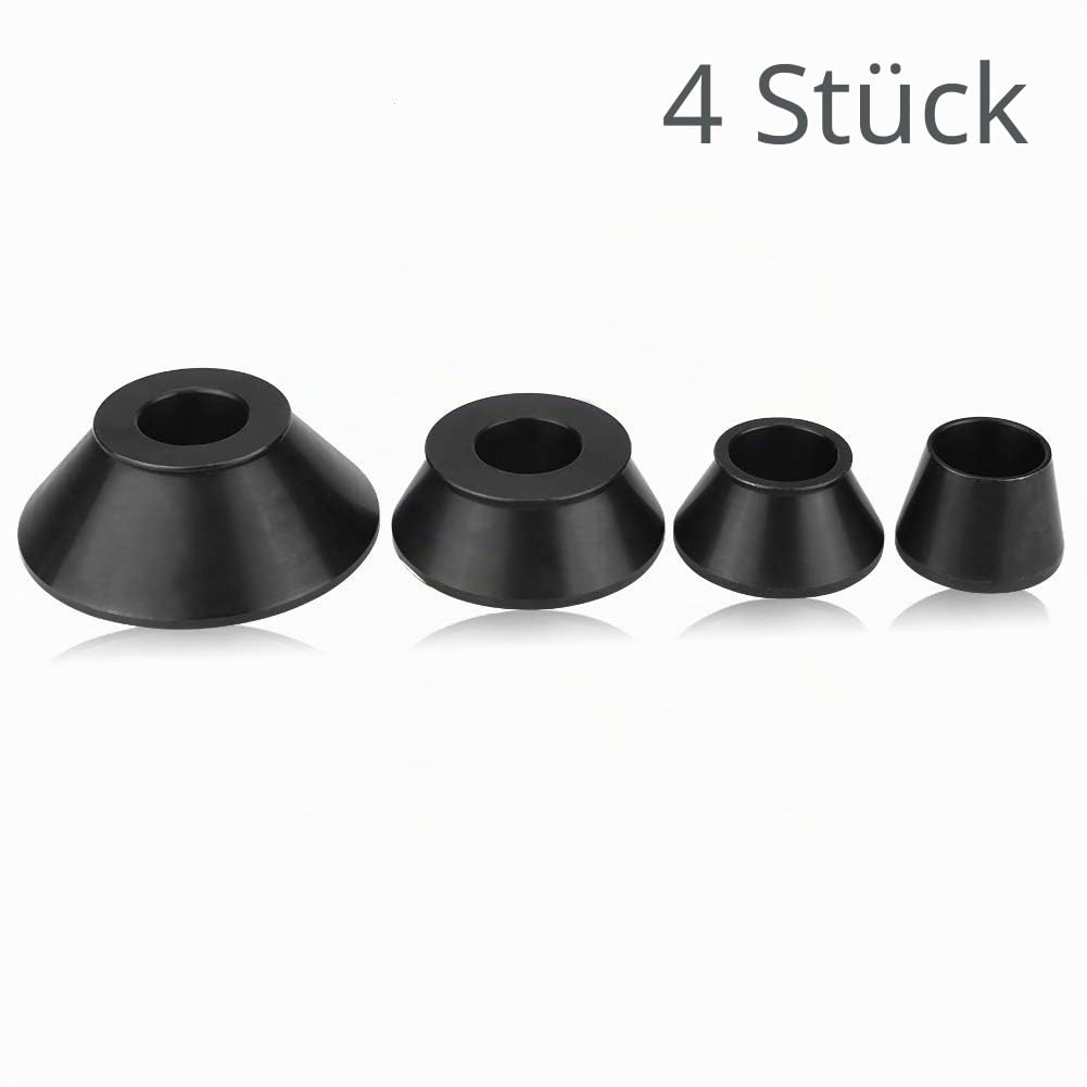 Wakects Reifenmontiergerät, Reifenmontiermaschine, Wuchtkonus Zentrierkonus, Standard-Kegel, Adapter Für Kegel, 4 Stück Für 40 Mm Schaft, Für LKW, Auto