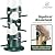 Kingsyard Metal Bird Feeders for Outdoors Hanging, Tube Bird Feeder with 6 Feeding Ports, 15 Inch, Chew-Proof & Weatherproof, Green