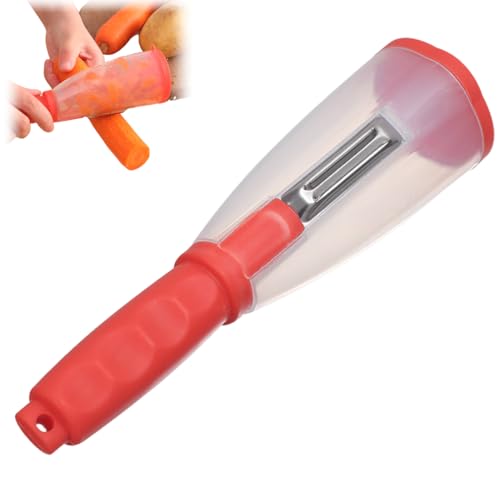 OIXYAZ Pelador Multifuncional de Verduras - Pelapatatas Manual con Cuchilla Ancha de Acero, Ideal para Patatas, Zanahorias y Calabacín, Fácil de Limpiar