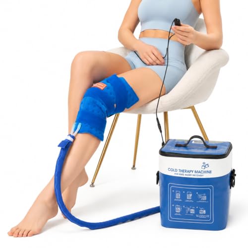 Image of Cold Therapy Machine for Knee After Surgery with Knee-Specific Pad