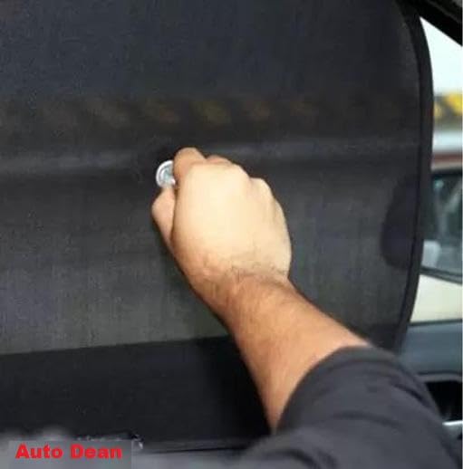 Image of Fabric Car Side Window and Rear Window Sun Shades, Black (Universal) (Chipkoo and Dikky)