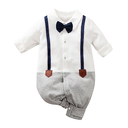 Baby Anzug Junge Hochzeit Strampler Neugeborene Taufanzug Junge 74...