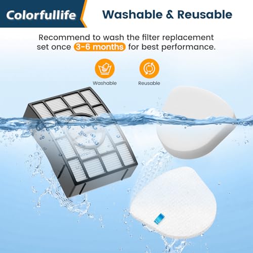 Image of 4 Foam and Felt Filters Replacement for Shark Navigator Zero-M Lift-Away Upright Vacuum UV650 UV725 ZU560 ZU560C ZU561 ZU562 ZU572, XHEPA560 & XFFK560