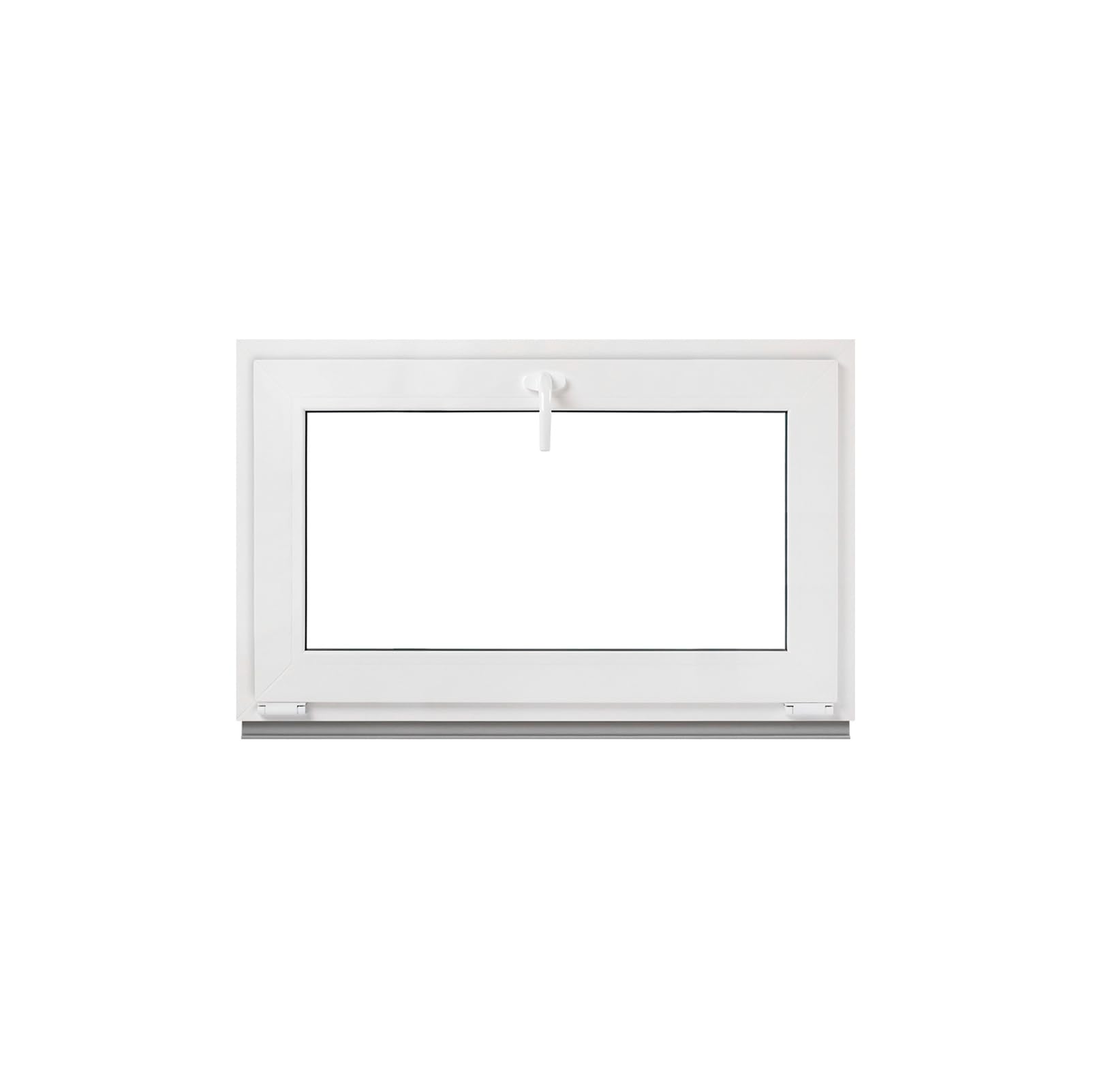 Framex Finestra per cantina, bianca, 100 x 60 cm, 2 scomparti, 32 mm (4/24/4), finestra in plastica, larghezza x altezza (1000 x 600 mm), funzione finestra inclinata