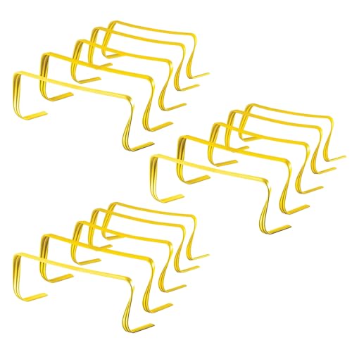 Vallas Entrenamiento 5 10 15 20 piezas Equipo de entrenamiento de vallas de salto, vallas de carrera de obstáculos para niños - interior al aire libre, vallas de ejercicio de baloncesto de(15 pcs,15cm