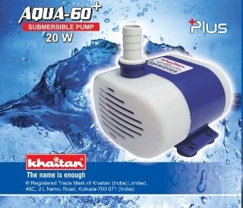 SUPERTEK Aqua -60 + Submersible Pump for Air Cooler, Fountain, Aquarium & Decoration with Extra Plus Power & Copper Wire