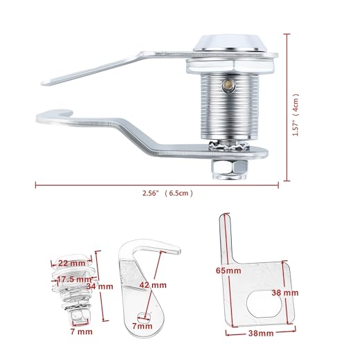 Cierre para maletero trasero Tour-Pak para motocicletas Harley Davidson, tipo rim lock, con 2 llaves, compatible con modelos de 1993 a 2013 miniatura 4