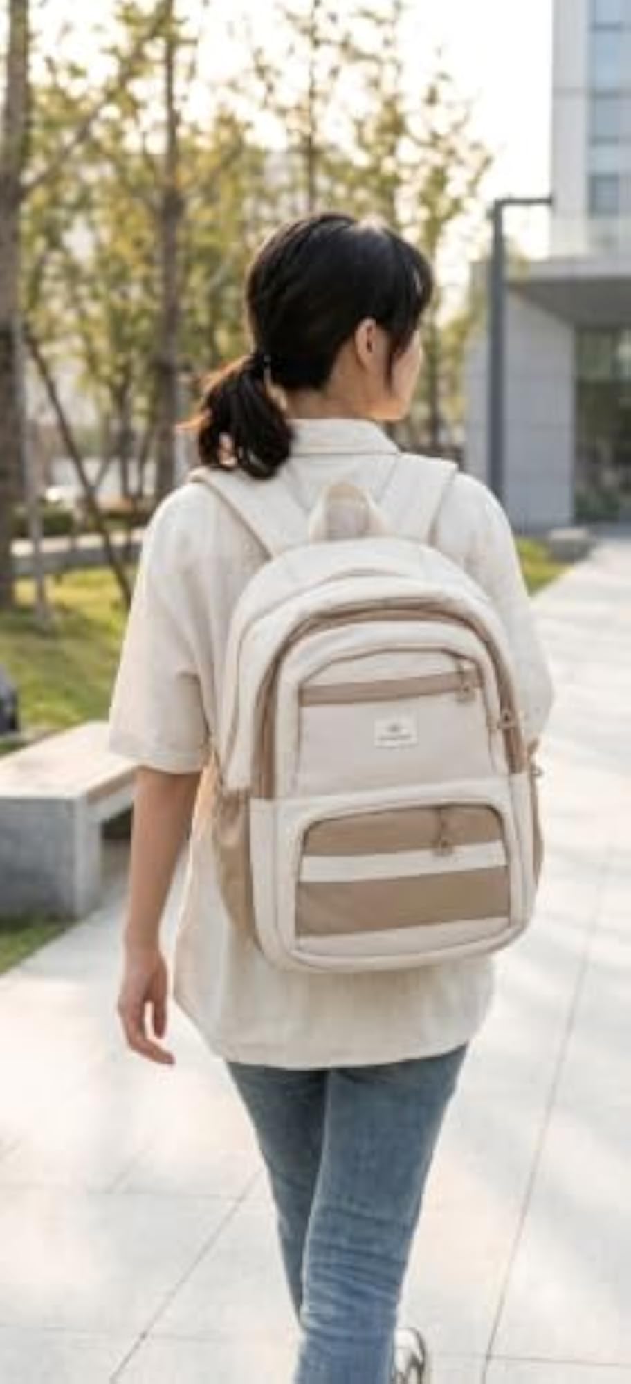 YUMA Graffiti Print Backpack, Casual Style for Women