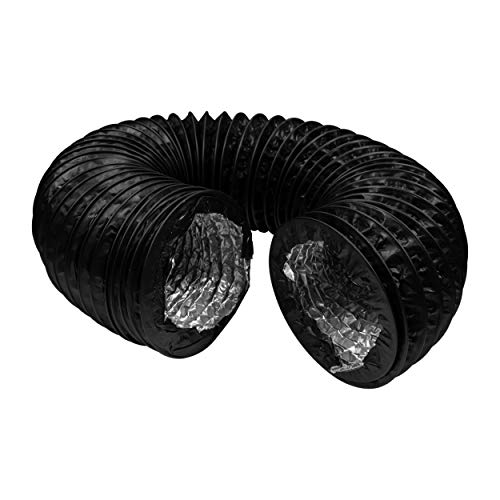 Conducto de aire flexible de 100 mm / 10 cm - Manguera de aire de ventilación HVAC de 4 capas - Ideal para tiendas de campaña - Casas verdes - Líneas de registro de ventilación para el hogar (1 metro) Cover