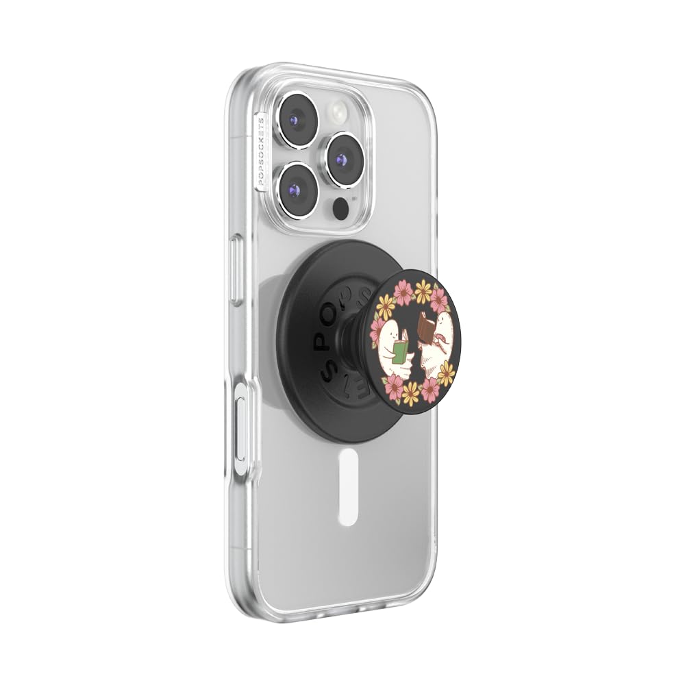 PopSockets Phone Grip for MagSafe with Kickstand, Magnetic Stand, Swappable Top, Secure Hold for iPhone MagSafe Cases, Phone & Tablet Grip, Halloween