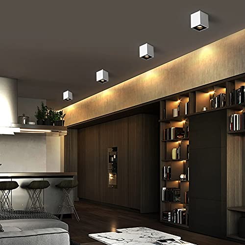 Foco de techo LED blanco con luz cálida 3000K para pared 5