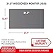 21.5 inch Computer Privacy Screen (16:9) - Black Security Shield - Desktop Monitor Protector - UV & Blue Light Filter by Akamai (21.5 inch Diagonally Measured, Black)