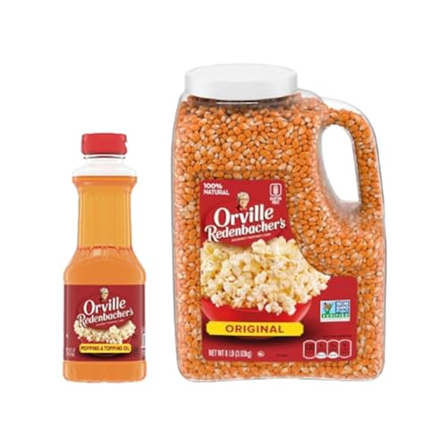 Orville Redenbacher's Variety Pack of Original Gourmet Popping Corn Kernels, 8lbs. + Popping & Topping Buttery Flavored Oil, 16 Fluid Ounce image 3