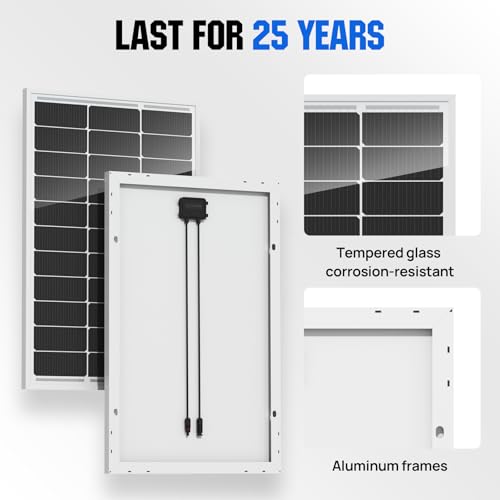 ECO-WORTHY 100W monokrystaliczny panel 12V aluminiowy