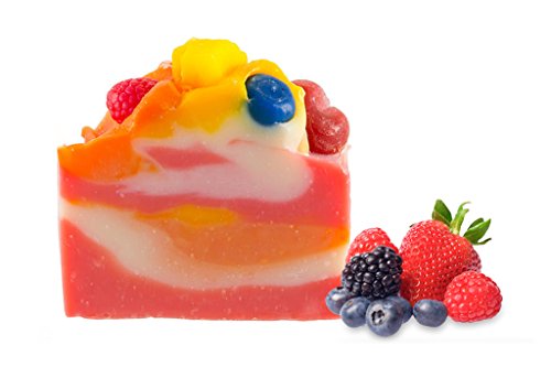 Fruit Punch Bar Soap - A Delightful Blend of Sweet, Fresh nectars of Strawberry, White Peach, Banana, Pineapple, and Tangerine with a Light, Floral top Note.