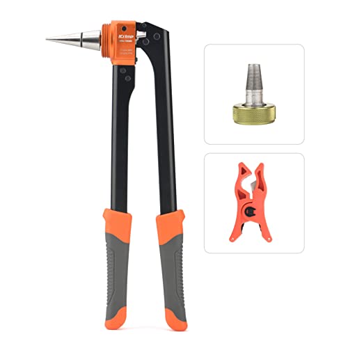 iCrimp Kit d'outils d'extension PEX avec têtes d'extension à rotation automatique de 1,9 cm et coupe-tube PEX, outil d'extension PEX pour raccords Uponor Wirsbo ProPEX, PowerPEX PEX