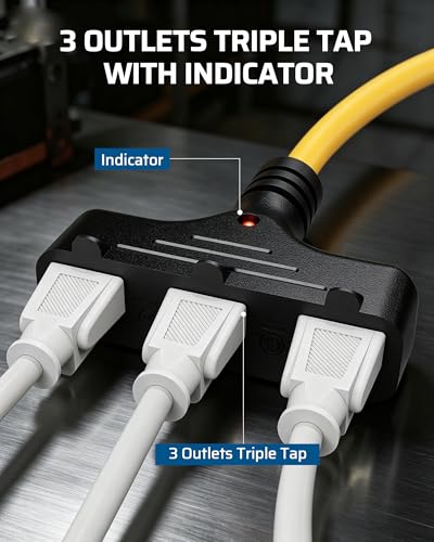 DEWENWILS Retractable Extension Cord Reel, Metal Reel with 30FT Power Cord - image 6