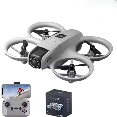 Istruzioni INSTRADA Posare il DRONEGT3 piatto Accendi il drone (LED lampeggiano) Accendi il telecomando Montare e poi scendere il joystick sinistro = LED fissi, drone collegato CALIBRAZIONE Mettere i due joystick in basso verso l'esterno LED lampeggiano quindi stabili = calibrato DECOLLAGGIO Auto: pulsante Decollo/Atterraggio Manuale: spingere il joystick sinistro verso l'alto COMMERCIO ANDE DI BASE Joystick sinistro: salire / giù rotazione sinistra / rotazione destra Joystick destro: avanzare / indietro andare a sinistra / andare a destra