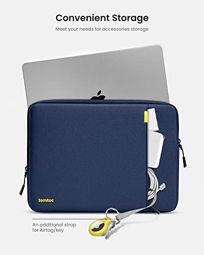 Image of tomtoc 360 Protective Laptop Sleeve for 14-inch MacBook Pro M1 Pro /Max A2442 2021, 13-inch New MacBook Air M2 /A2681 2022 with Hard Shell Case, Water-Resistant MacBook Case Bag with Accessory Pocket