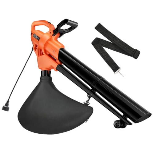 DUMOS Electric Leaf Blower/Vacuum/Mulcher, 500 CFM Corded Blower by DUMOS - Used condition - US$52.24