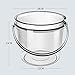 Milageto Water Bucket with Lid, Cleaning Bucket for Household Use, Portable with Handle Water Pail, Laundry Bucket for Car Washing, Outdoor, Gardening, Clear