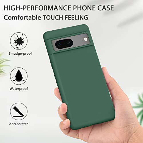 Case for Google Pixel 7 Phone Case, Soft-Touch, Shockproof, DustProof, Anti-skid Full Body Armour Phone Cover (Dark Green) - Image 2