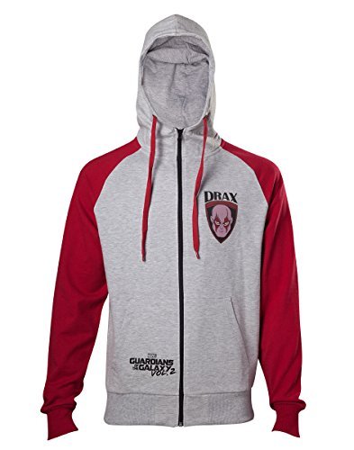 Meroncourt Herren Drax Kapuzenpullover, Grau (Grey Grey), XXL Cover