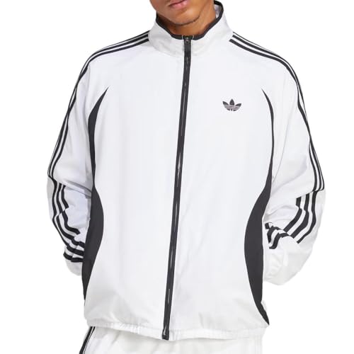 Affronta la giacca di Adidas. - Colore: bianco, vestibilità standard. - Zip su tutta la lunghezza. Collo alto. - 100% poliestere (riciclato). - Tasche laterali. - Polsini e base elastici.