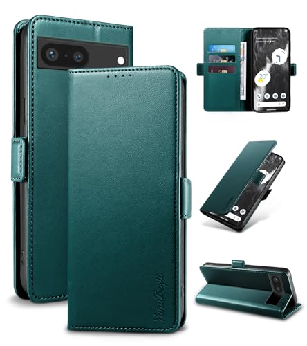 Yunubeyii Wallet Flip Case for Google Pixel 7 5G,Green