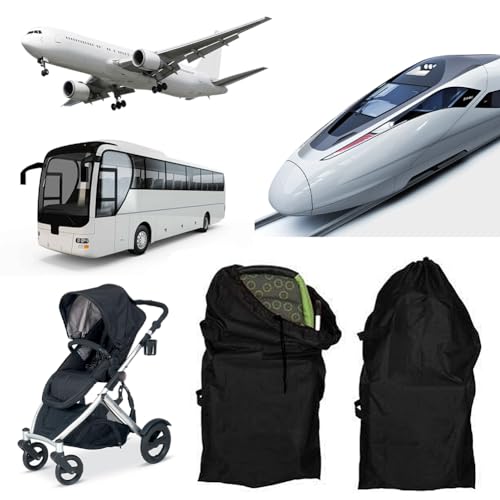 Bavooty Buggy Tasche Flugzeug,Transporttasche Kinderwagen,Kinderwagen Schutzhülle Flugzeug,TransporttascheBuggy,Kinderwagentasche Flugzeug,Kinderwagen Transporttasche Flugzeug,114x39x30cm