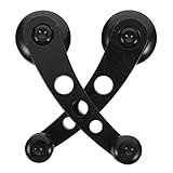KAJNBN 2pcs Black Aluminum Auto Window Handle Crank Replacement Universal Car Door Winder Crank Rocker