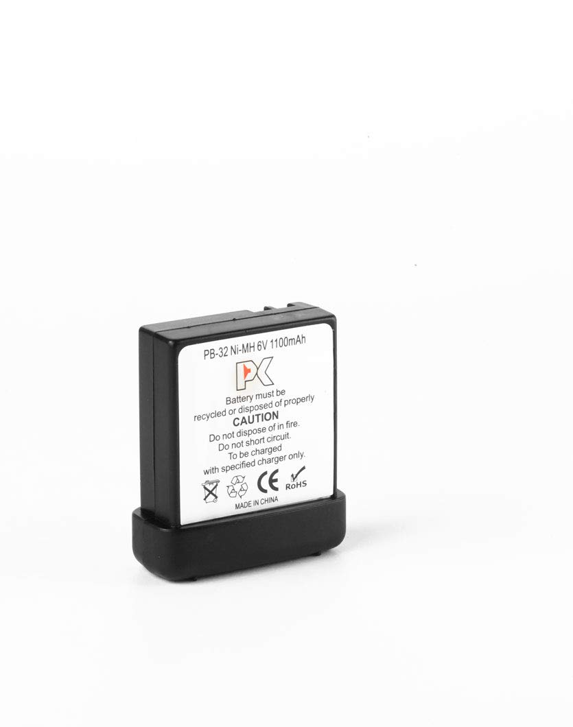 Batterie PB-32 Ni-Mh 6V 1100mAh pour Talkie-Walkie Kenwood et Midland CT-22 – Compatible avec TH-22, TH-42, TH-79 et Série TK-208/308