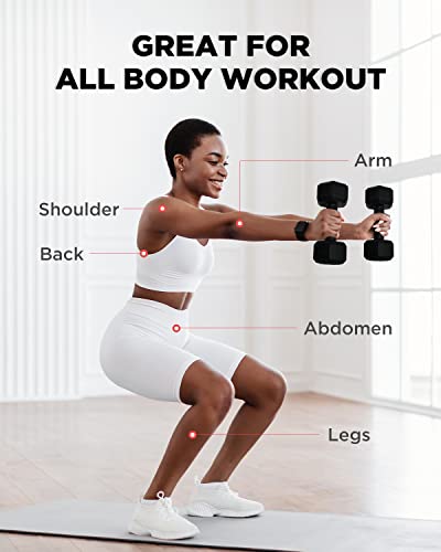 Zttenlly Dumbbell Sets - 5/10/15/20/25/36 Lb Dumbbells Pair Hand Weights Set Of 2 - Easy Grip - Free Arm Weights For Men And Women, Home Gym Exercise Equipment For Workouts Fitness Strength Training #TOP4