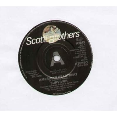 SURVIVOR - AMERICAN HEARTBEAT - demo issue - 7 inch vinyl / 45