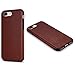 TENDLIN Compatibl with Case with Premium Leather Outside and Flexible TPU Silicone Hybrid Slim Case (Brown)