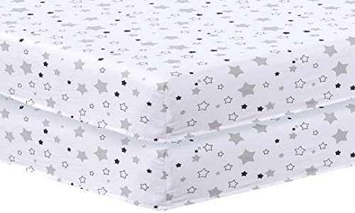 DTEX HOMES 2 x Cot Bed Sheets Super Soft Breathable Polycotton Fitted Sheet 120 x 60 cm (White)