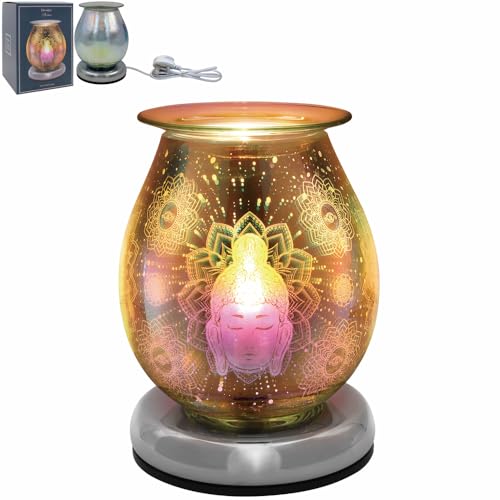 lesser and pavey LP46955 Bulb Shaped Desire Aroma Touch Lamp | 3D Multicolour Buddha design | 1 Pc, Multicolor, One Size